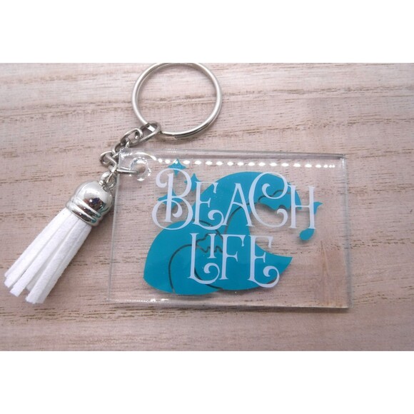 Keychains Acrylic Beach - Picture 1 of 2